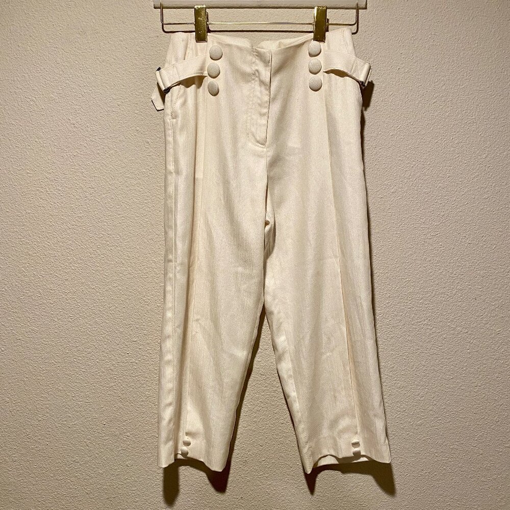 Philip Lim 3.1 Luxury‎ High-Waisted Pants Cream Size 4 FishermanCore